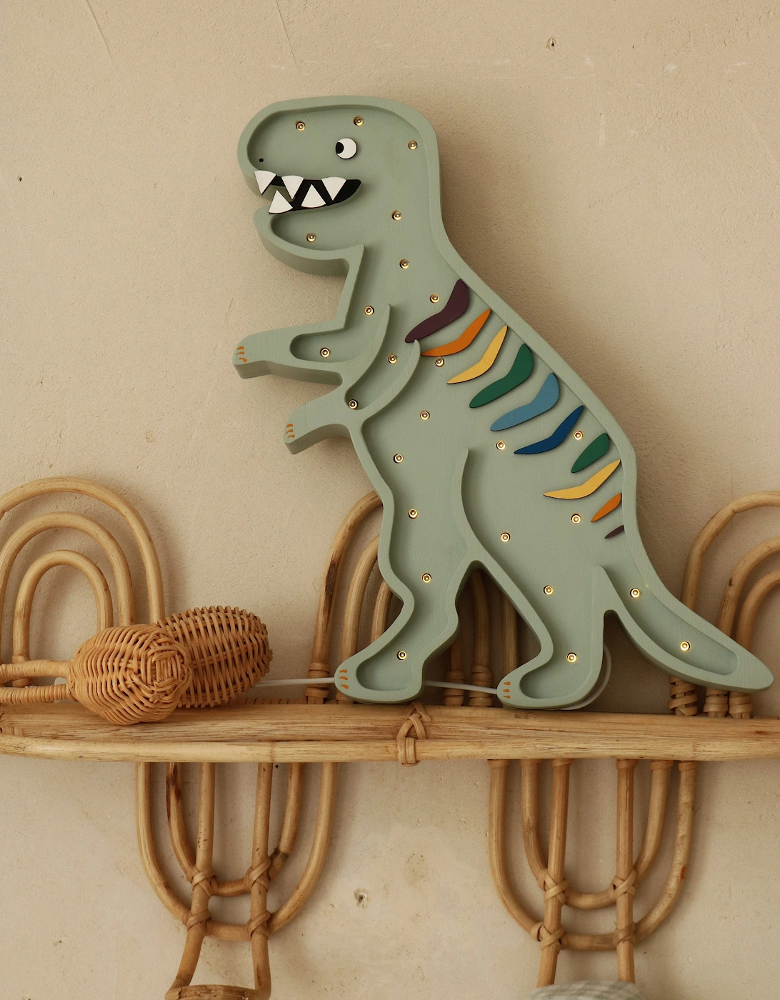Dino T.Rex Lamp in Grey (38.5×26.5x5.5 cm)