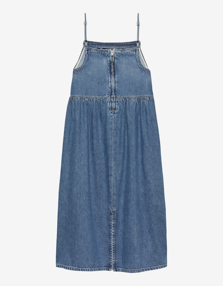 Girls Denim Dress in Blue