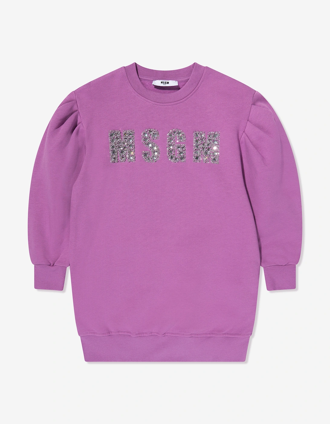 Girls Logo Sweater Dress in Purple, 5 of 4