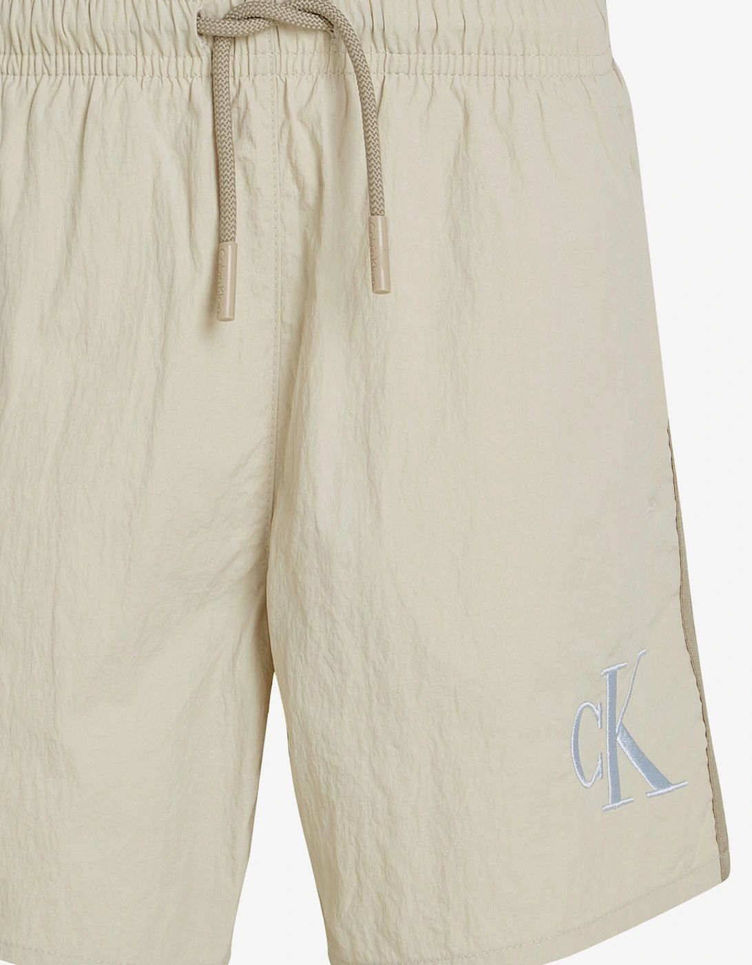 Boys Logo Swim Short in Ivory