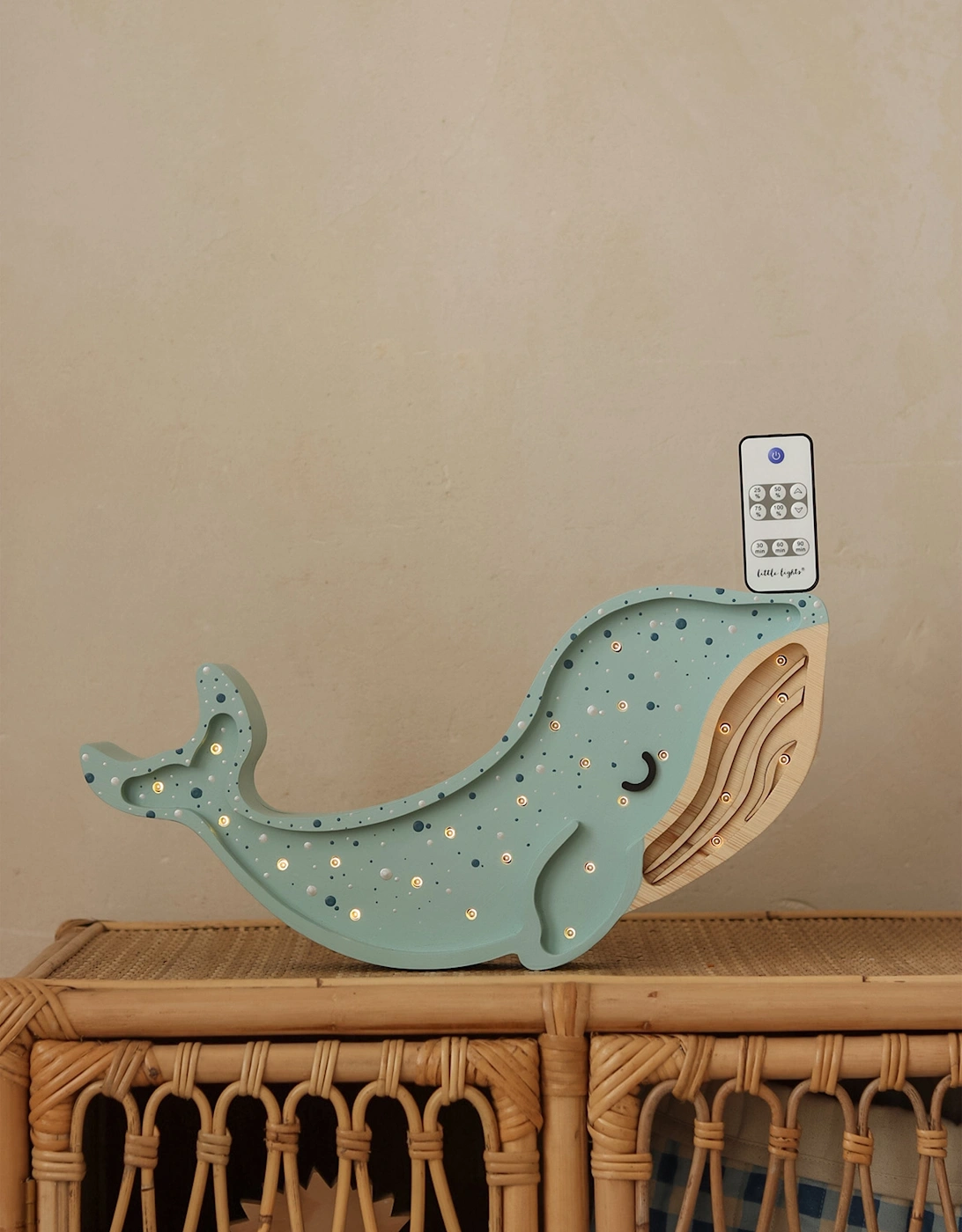 Whale Lamp in Blue (15.5x40x5.5 cm)