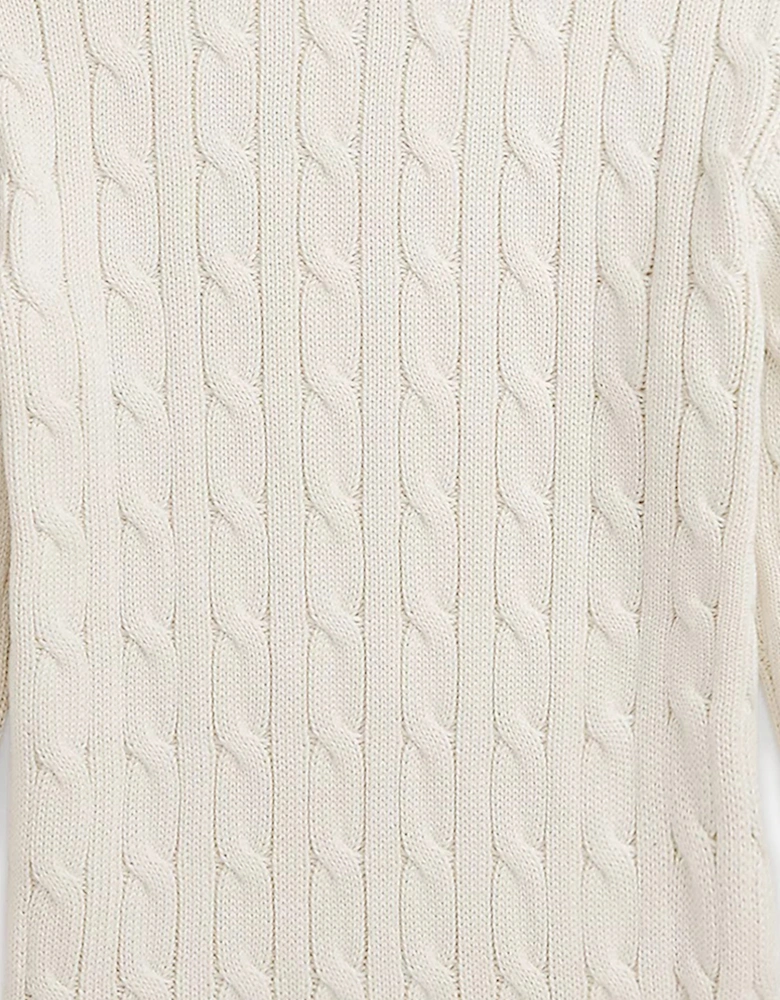 Boys Cable Knit Jumper in Ivory