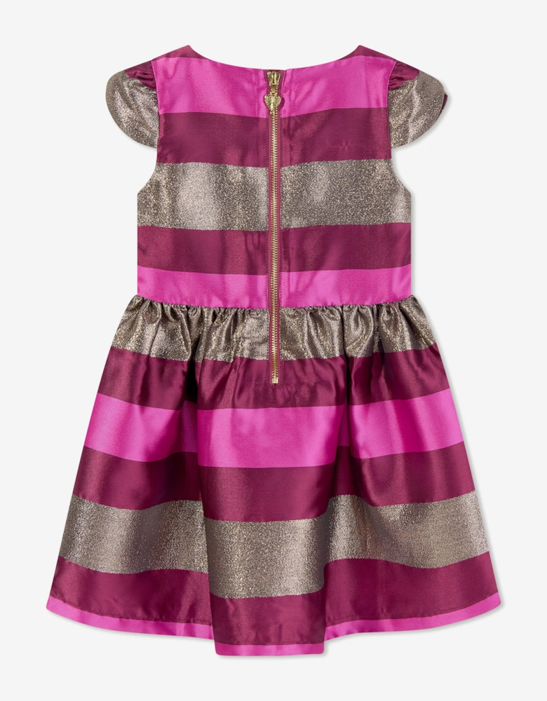 Angels Face Girls Desiree Striped Dress in Pink