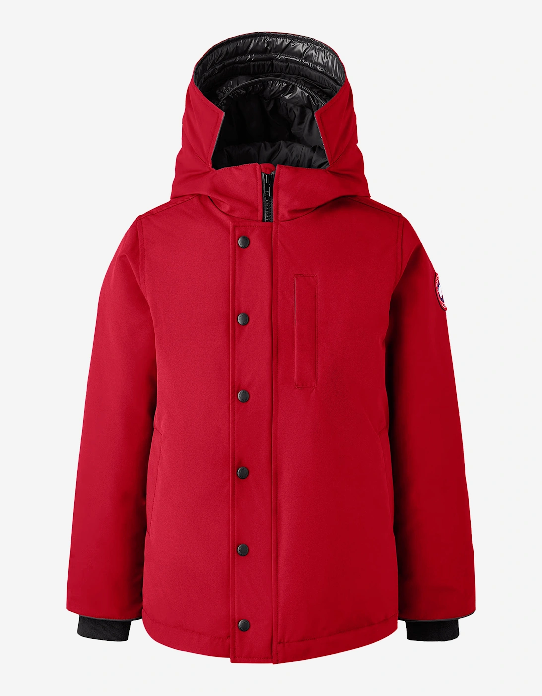 Kids Down Padded Logan Parka Jacket in Red, 5 of 4