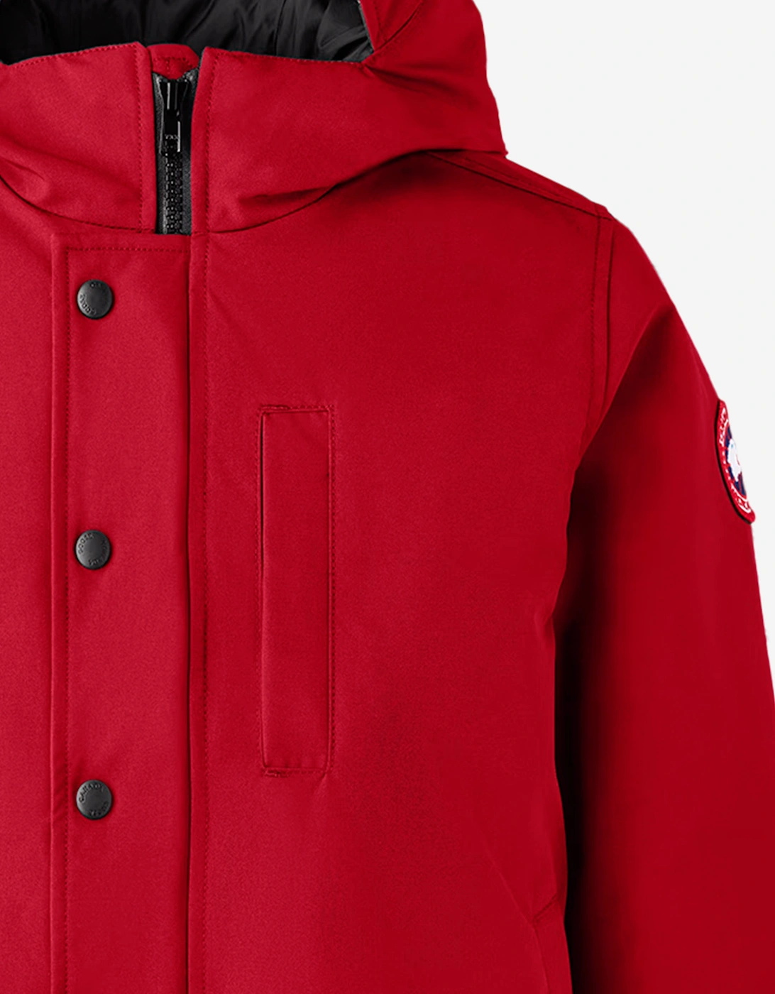 Kids Down Padded Logan Parka Jacket in Red