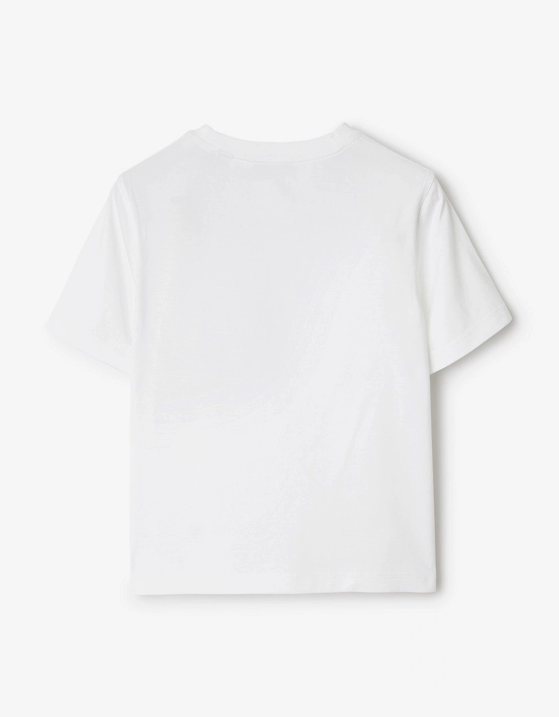 Girls Cedar EKD Label T-Shirt in White