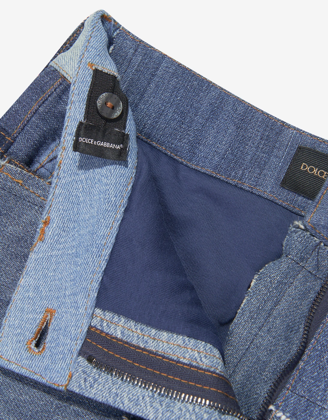 Girls Denim Skirt in Blue