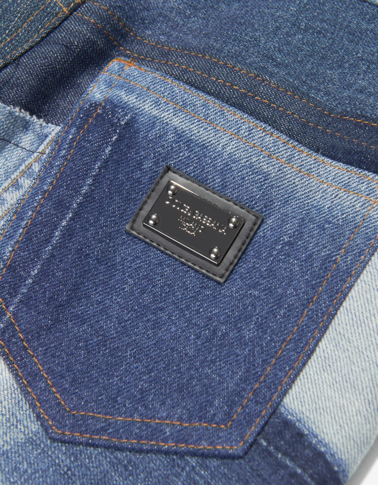Girls Denim Skirt in Blue