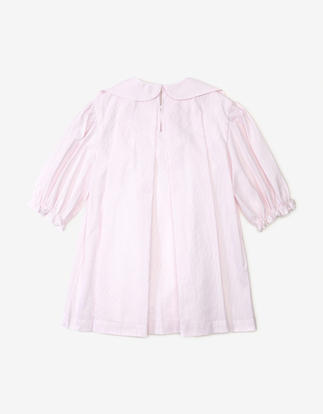Girls Striped Bow Dress in Pink