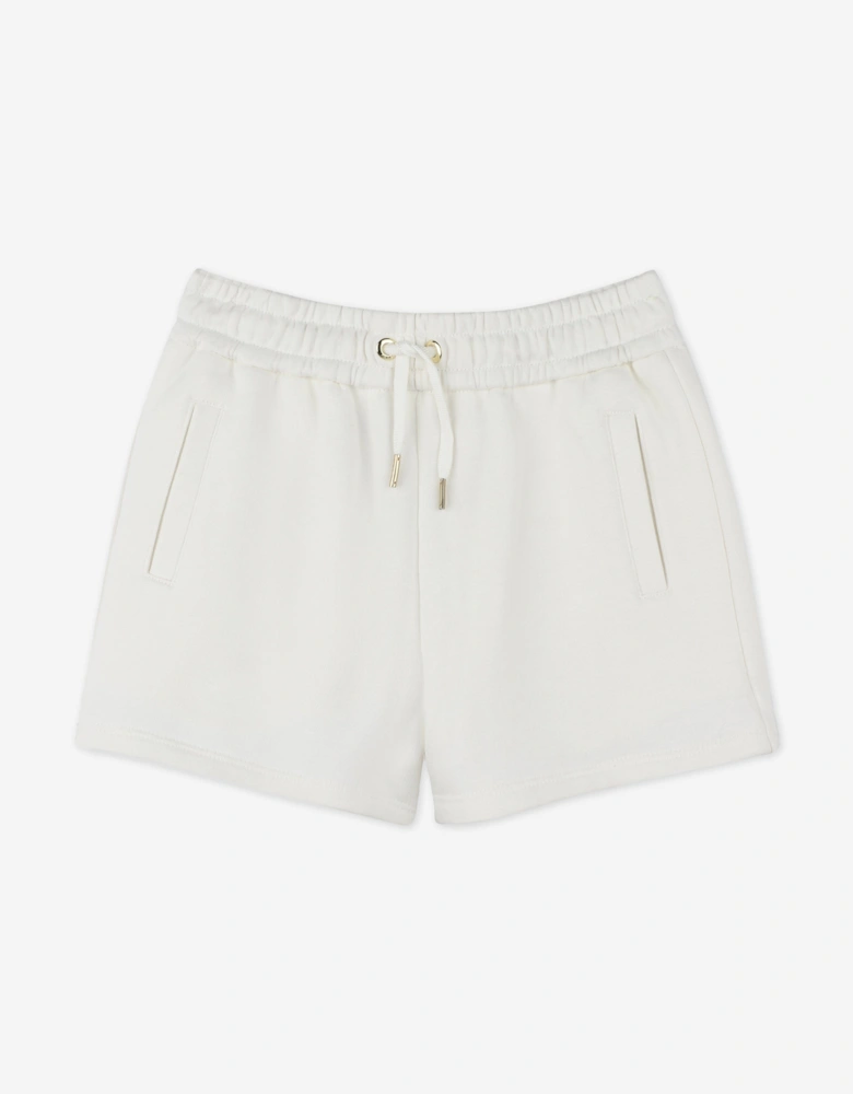 Girls French Terry Shorts in Ivory