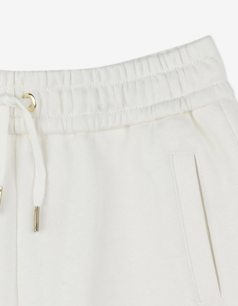 Girls French Terry Shorts in Ivory