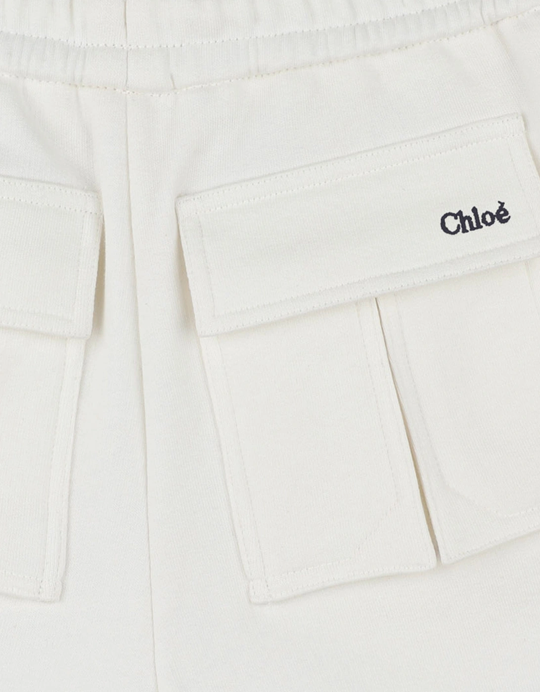 Girls French Terry Shorts in Ivory