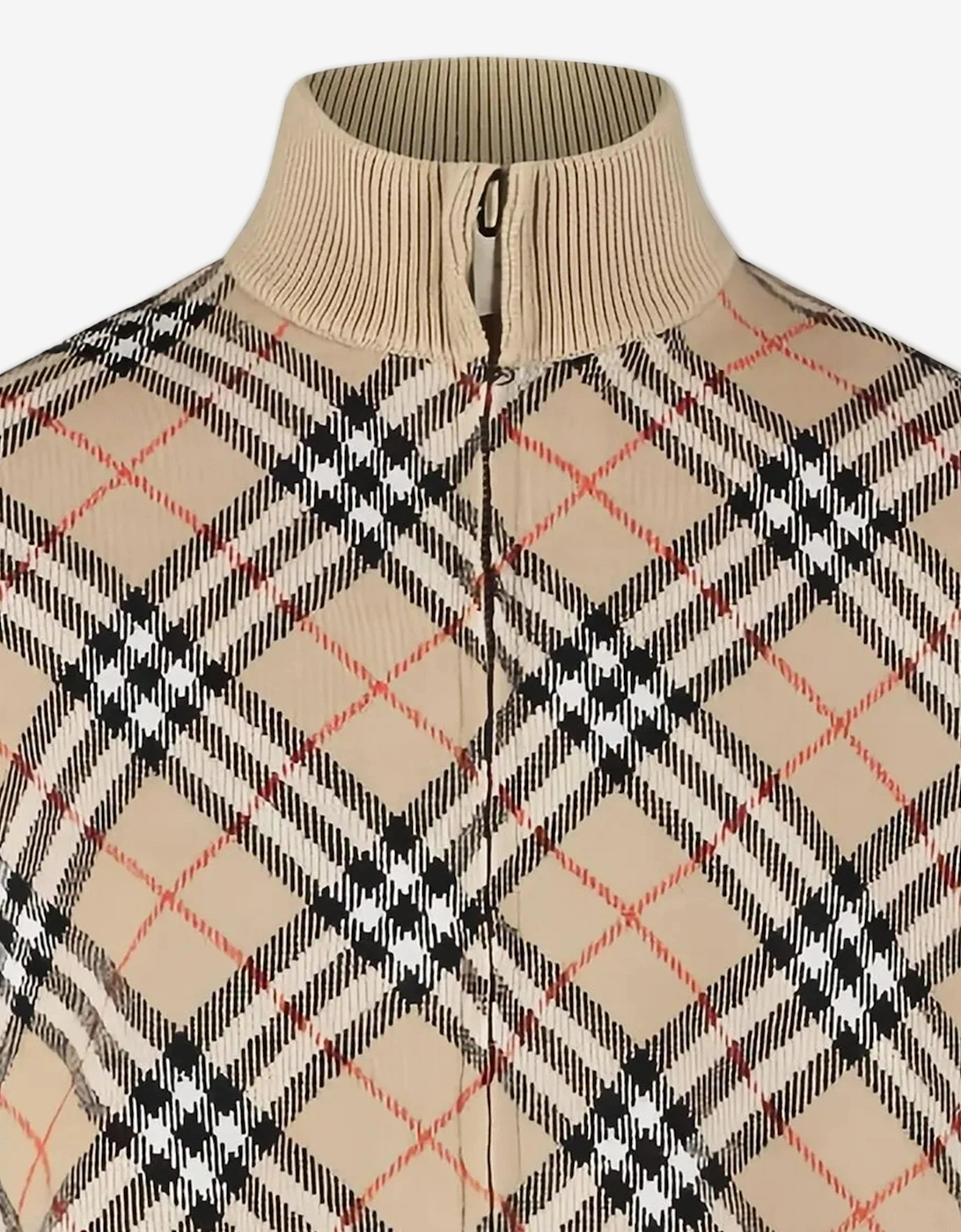 Girls Lette Check Cape in Beige
