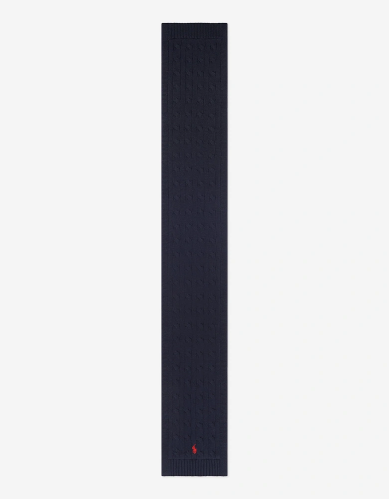 Boys Logo Scarf in Navy