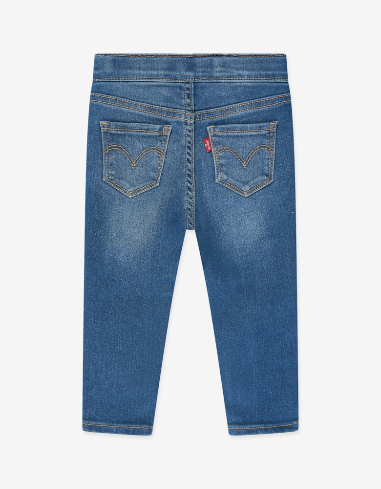 Baby Girls Pull On Jeggings in Blue
