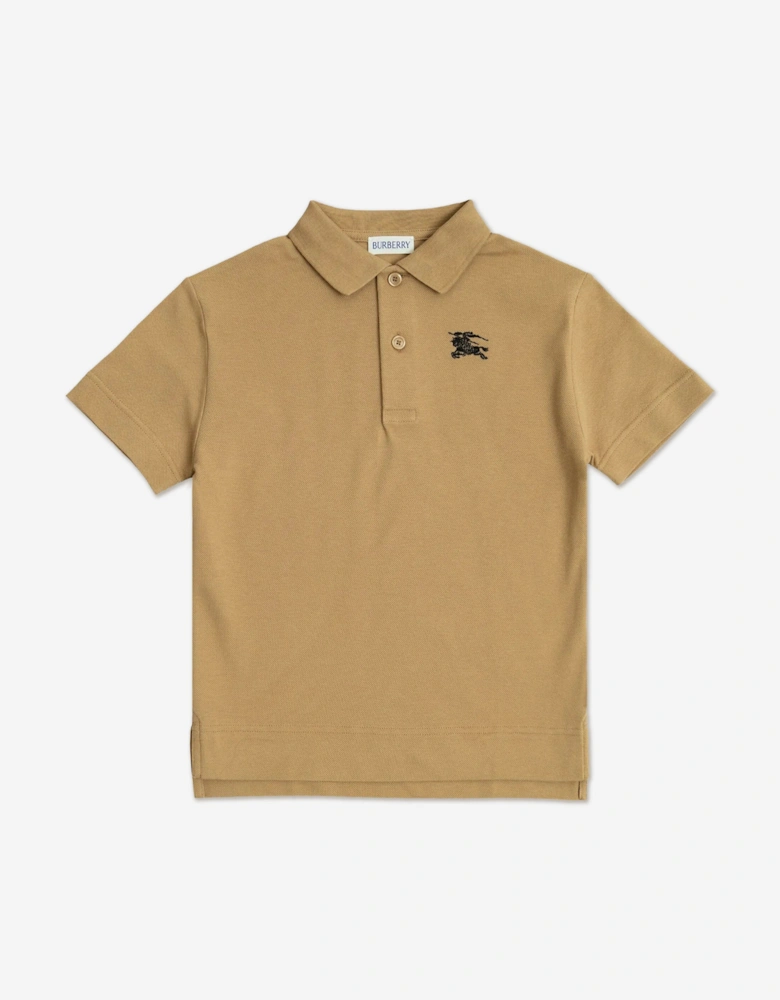 Boys Johane EKD Polo Shirt in Beige