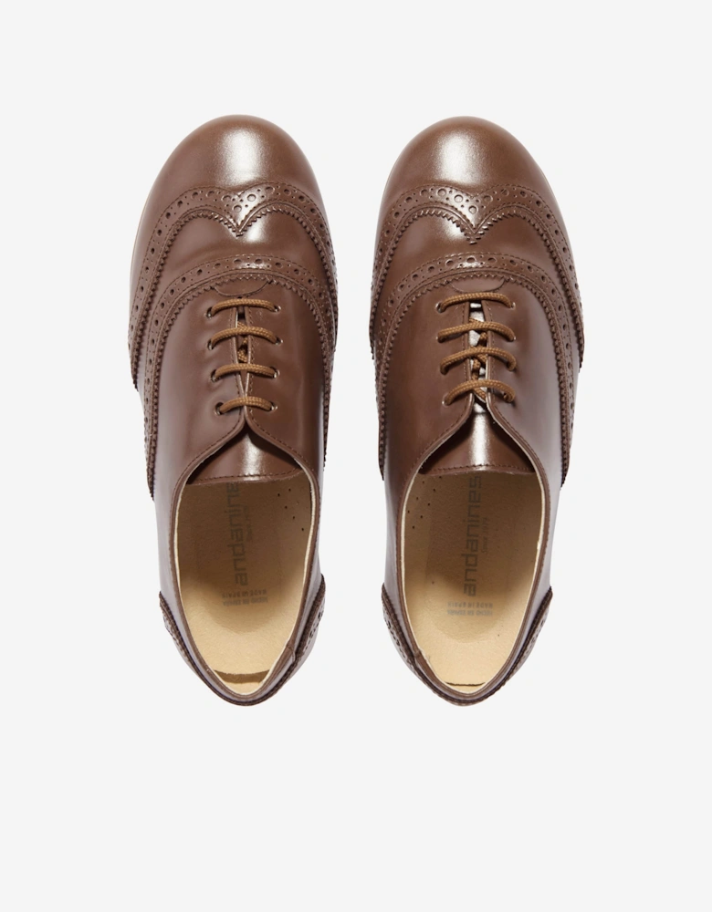Boys Leather Lace Up Shoes in Black