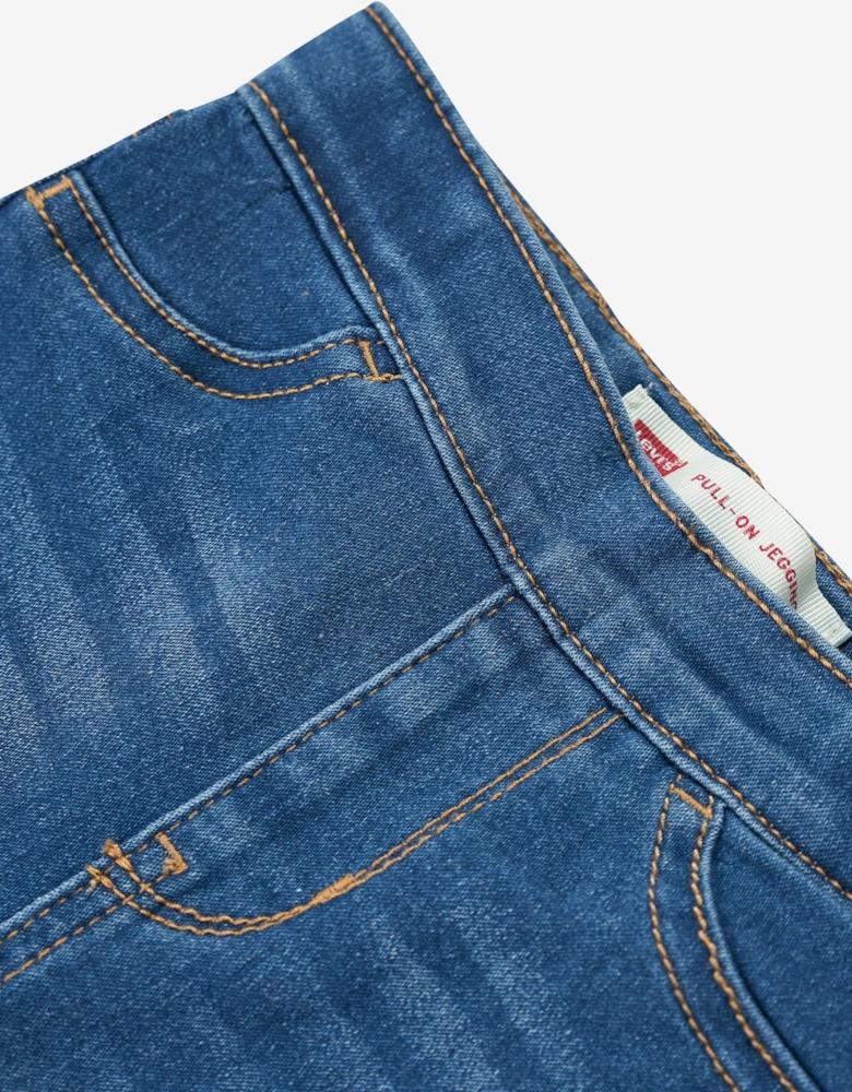 Baby Girls Pull On Jeggings in Blue