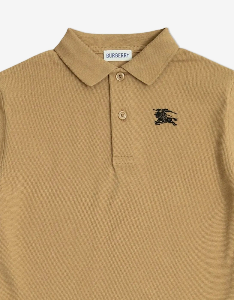 Boys Johane EKD Polo Shirt in Beige