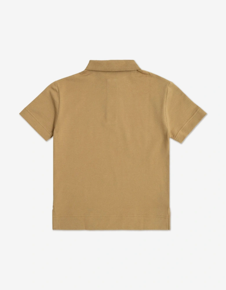 Boys Johane EKD Polo Shirt in Beige