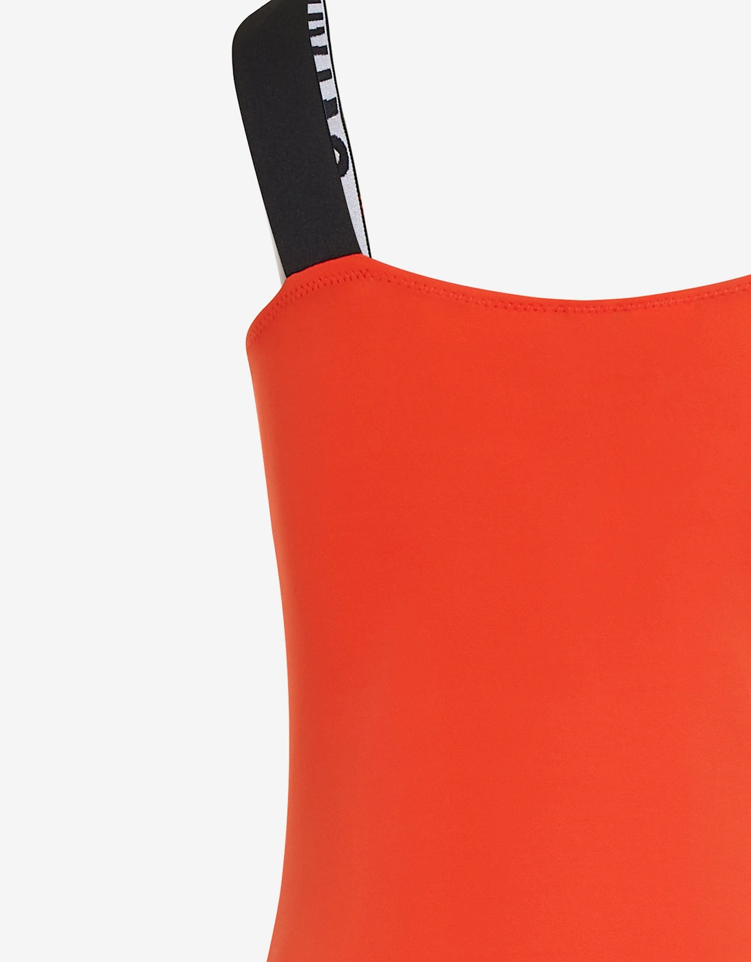 Girls Logo Swimsuit in Red