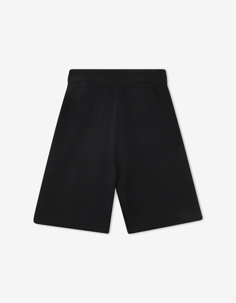 BOSS Boys Logo Print Shorts in Black