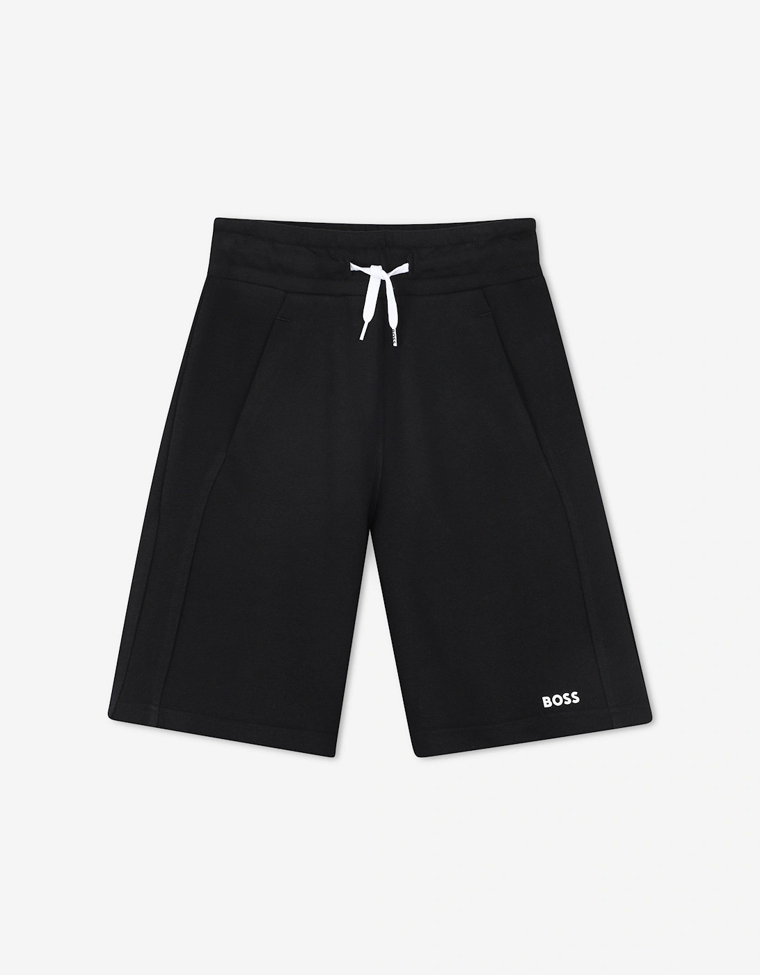 BOSS Boys Logo Print Shorts in Black, 5 of 4