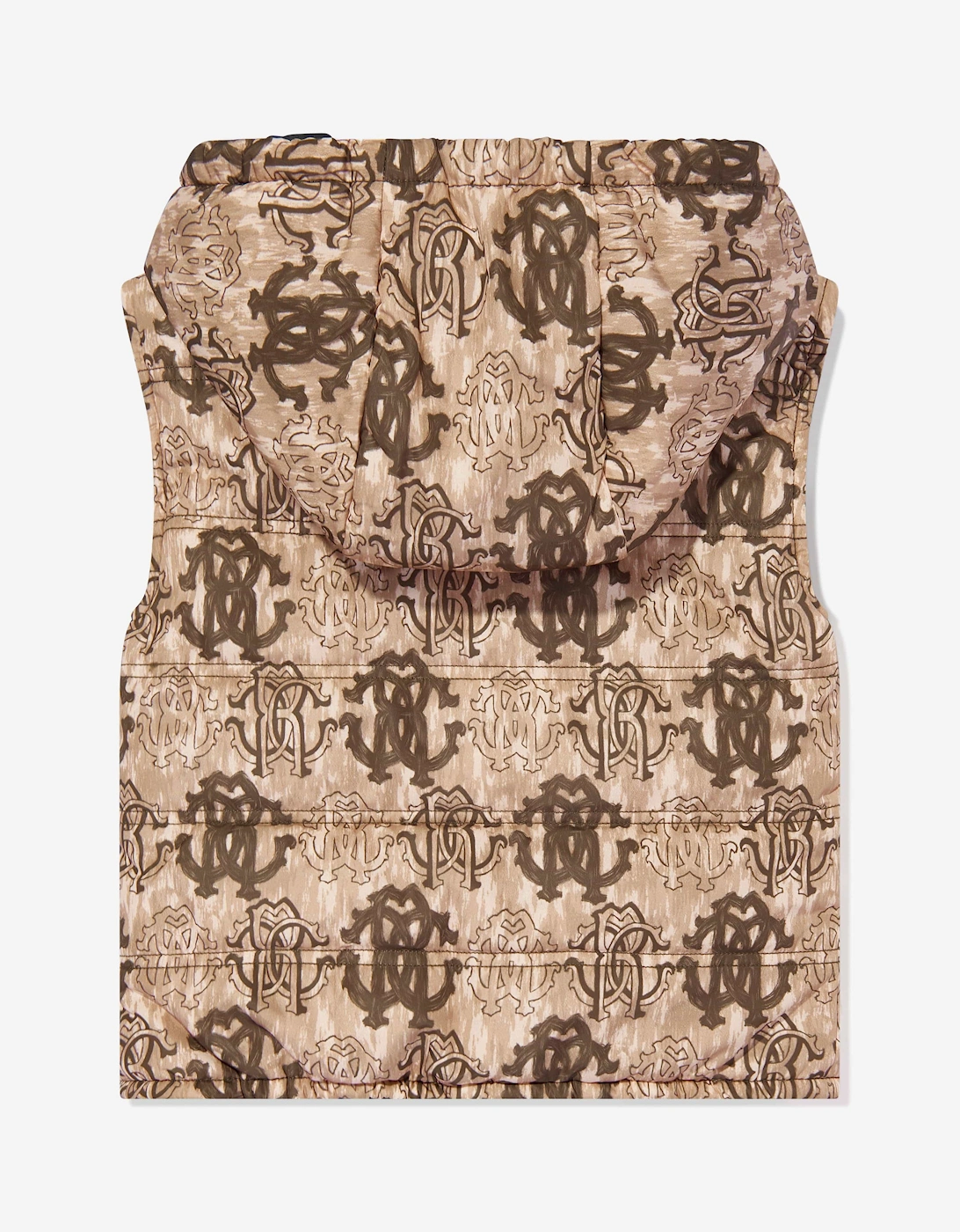 Boys Monogram Gilet in Brown