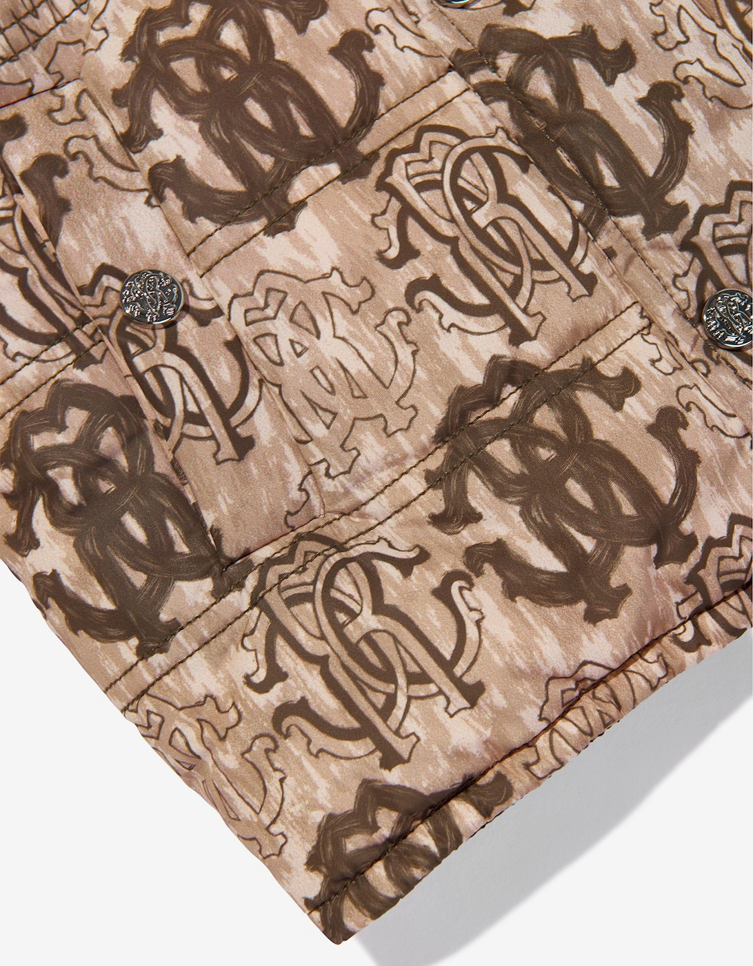 Boys Monogram Gilet in Brown