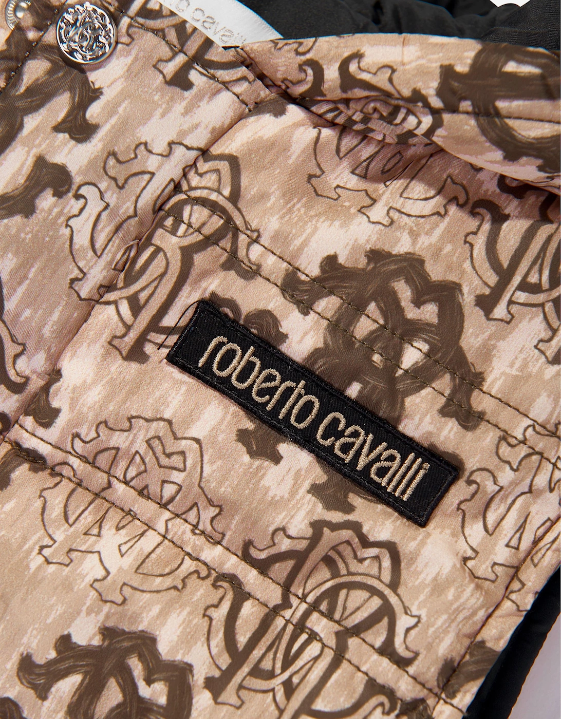 Boys Monogram Gilet in Brown