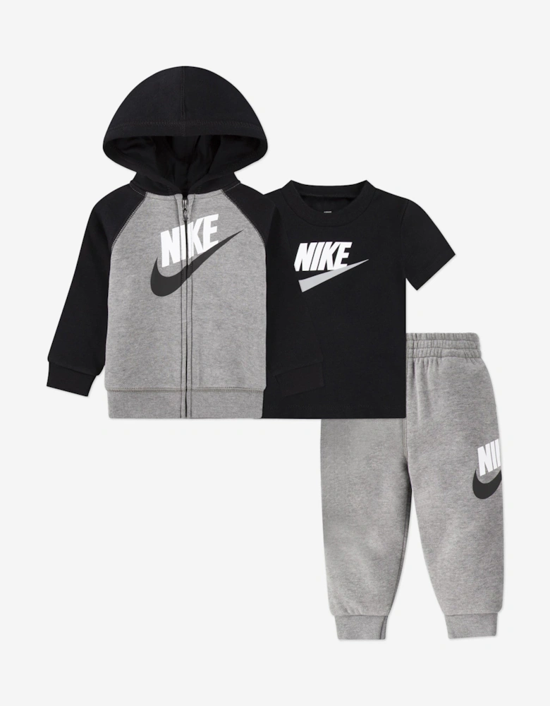 Boys 3 Piece Tracksuit Set in Grey