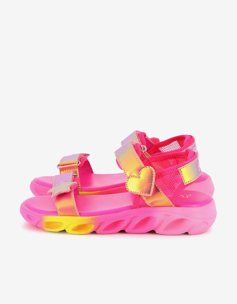 Billieblush Girls Iridescent Sandals in Multicolour