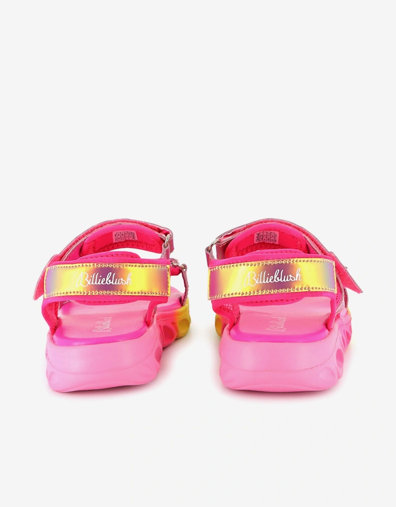 Billieblush Girls Iridescent Sandals in Multicolour
