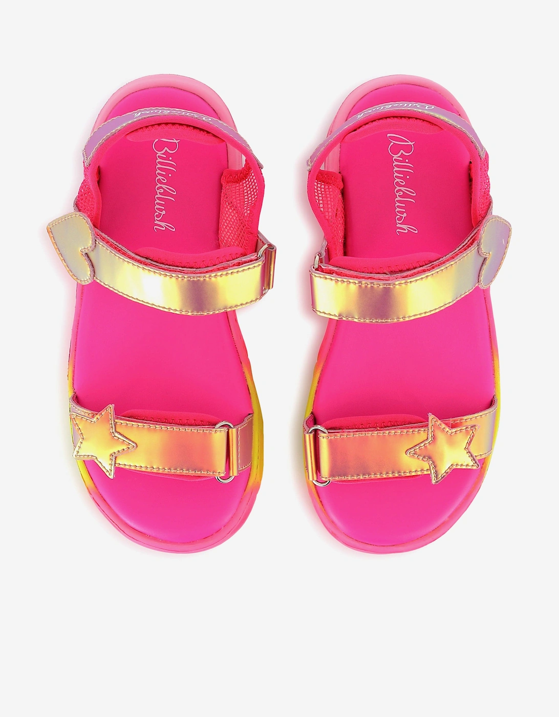 Billieblush Girls Iridescent Sandals in Multicolour