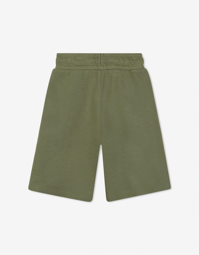 BOSS Boys Logo Print Shorts in Green