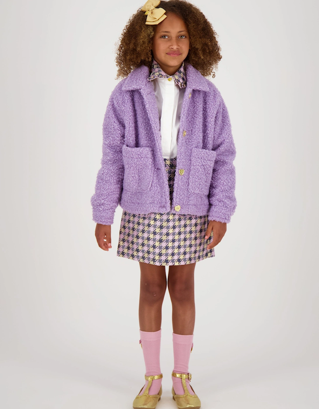 Angels Face Girls Whistler Fleece Jacket in Purple