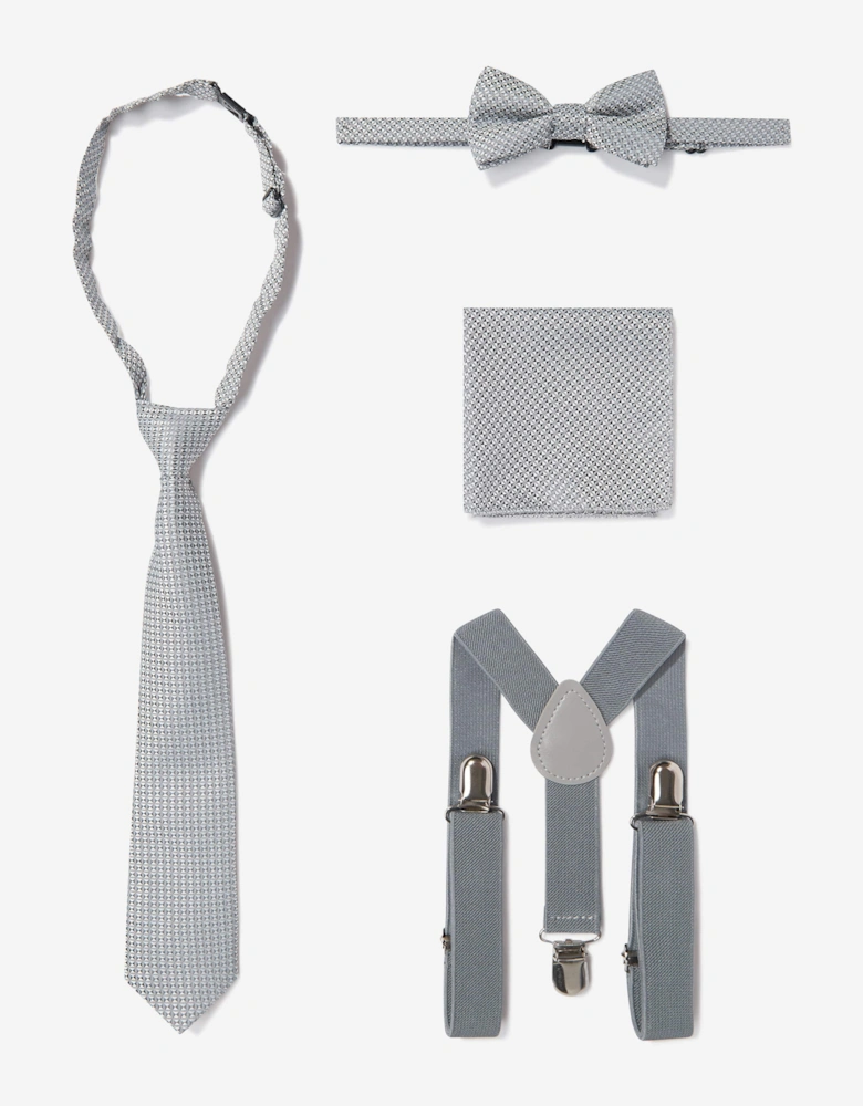 Boys 7 Piece Suit Set in Grey