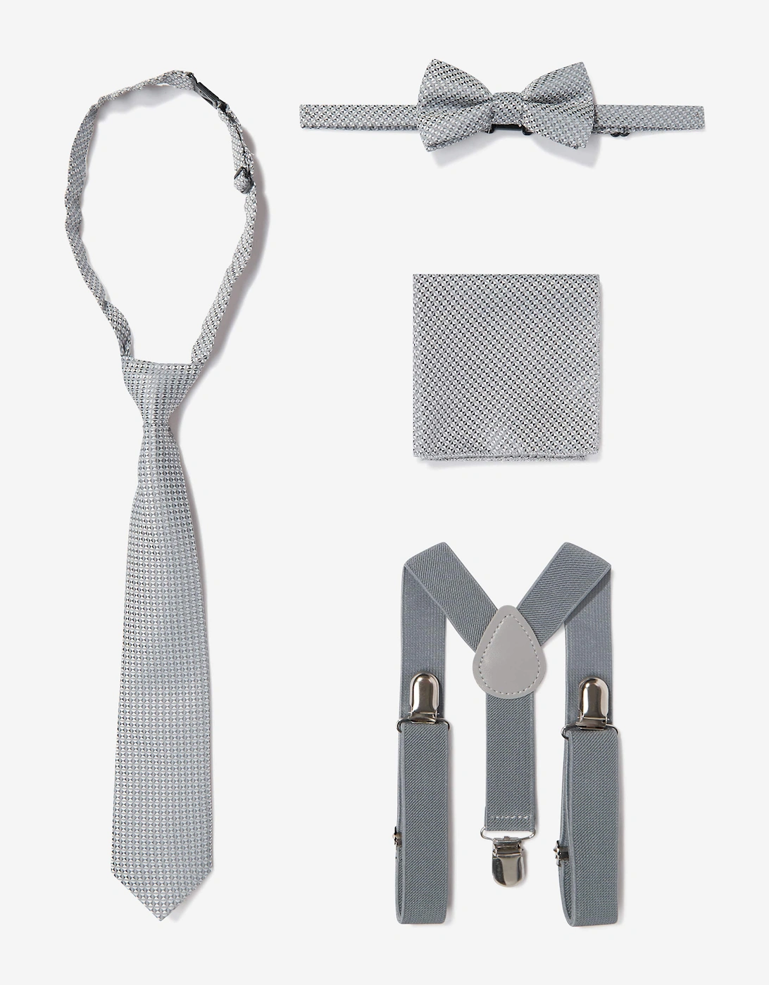 Boys 7 Piece Suit Set in Grey