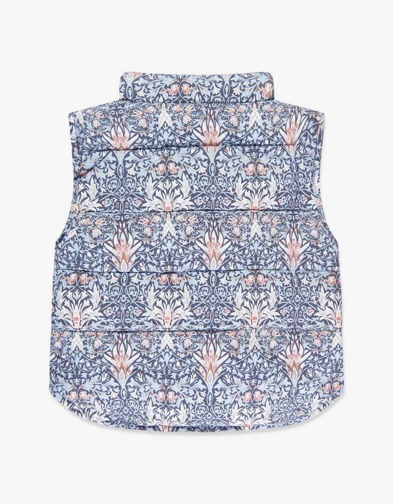 Angels Face Girls Tabatha Printed Gilet in Blue