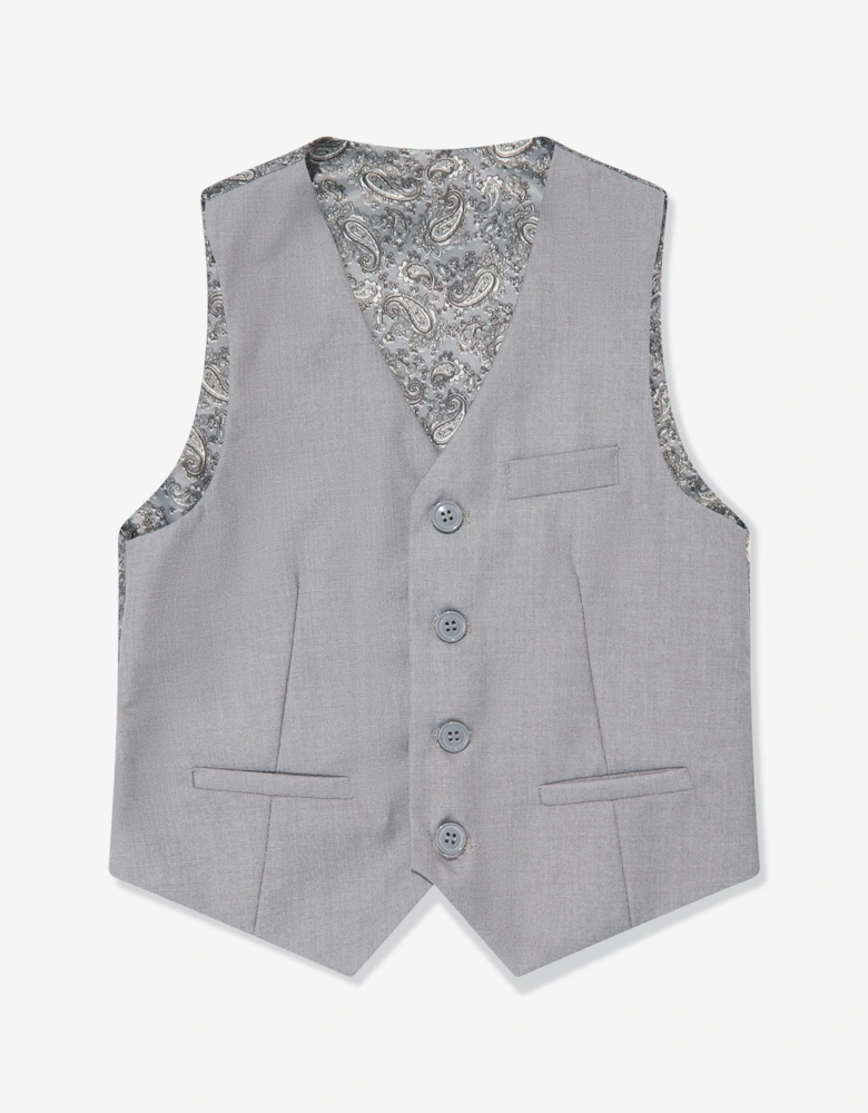 Boys 7 Piece Suit Set in Grey