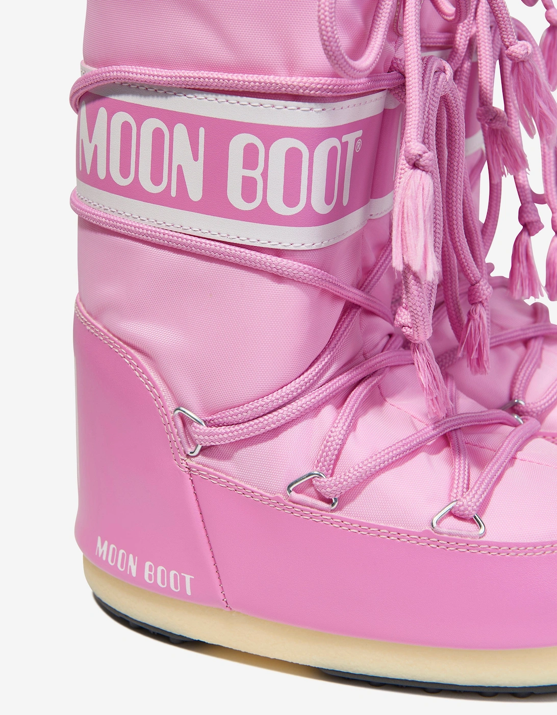 Moon Boot Girls Icon Nylon Snow Boots in Pink