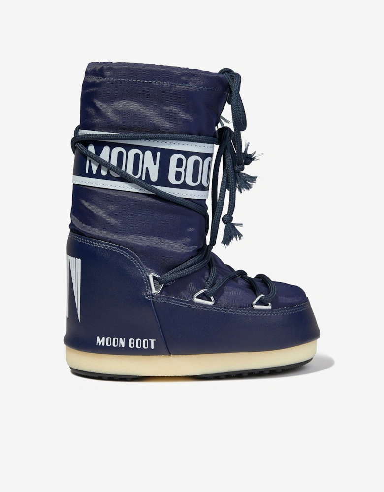 Moon Boot Kids Icon Nylon Snow Boots in Blue