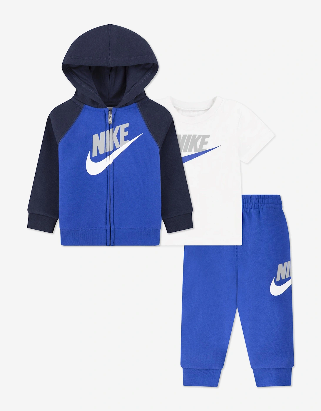 Nike Boys 3 Piece Tracksuit Set in Blue - Size: 18-24 months/2 years