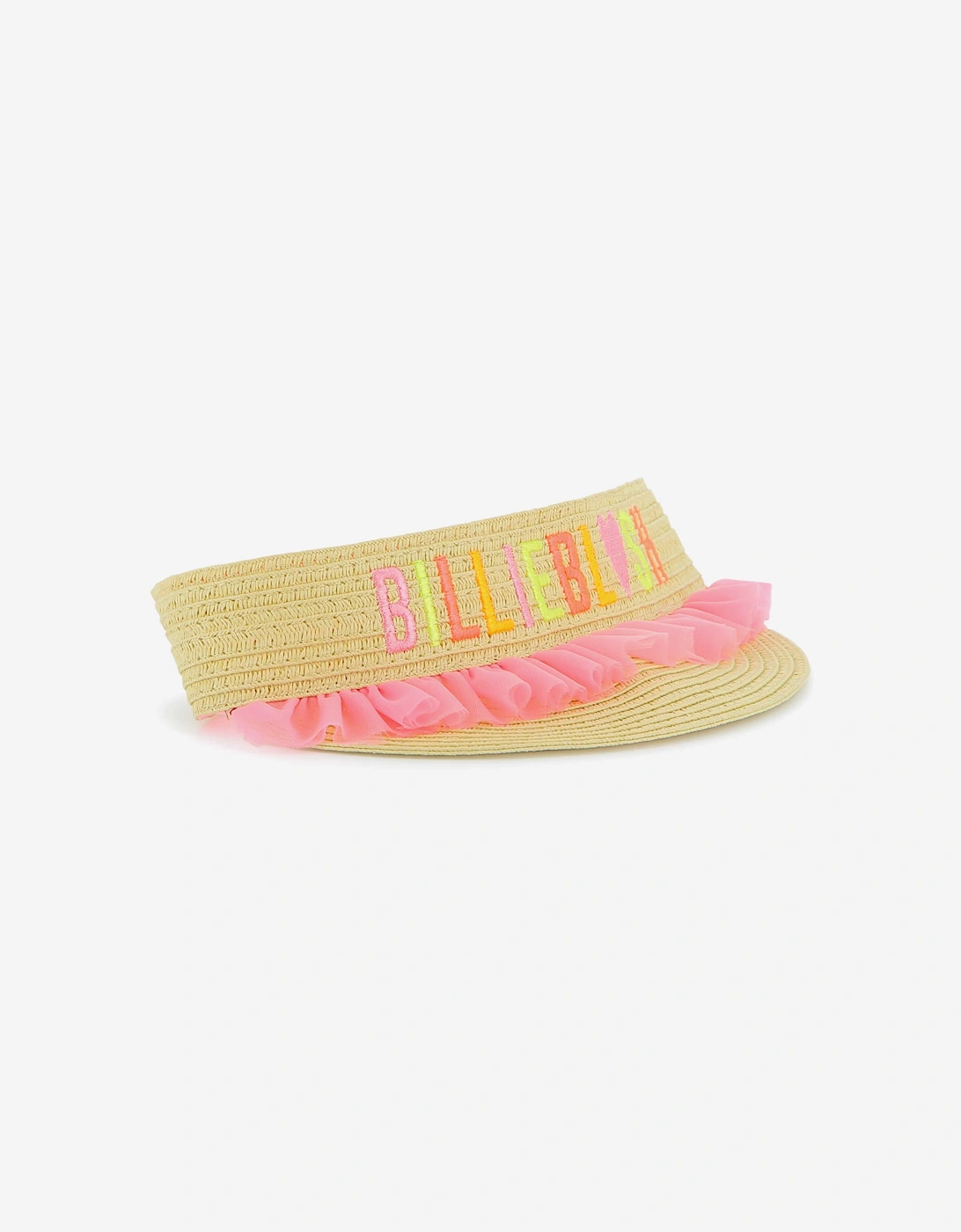 Billieblush Girls Straw Visor in Beige, 5 of 4