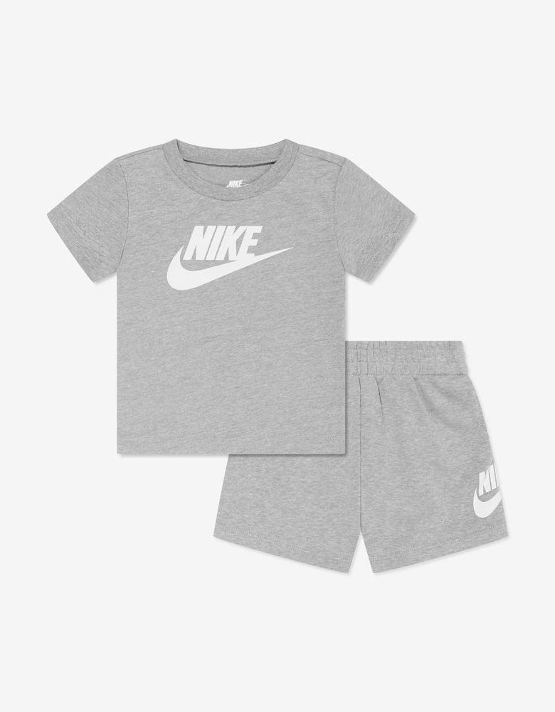 Boys Club T-Shirt And Shorts Set in Grey