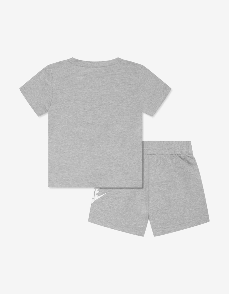 Boys Club T-Shirt And Shorts Set in Grey