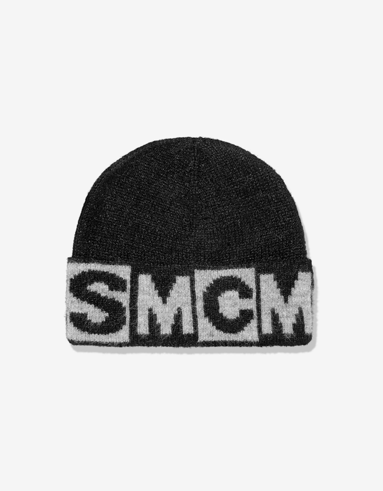 Kids Logo Beanie Hat in Black