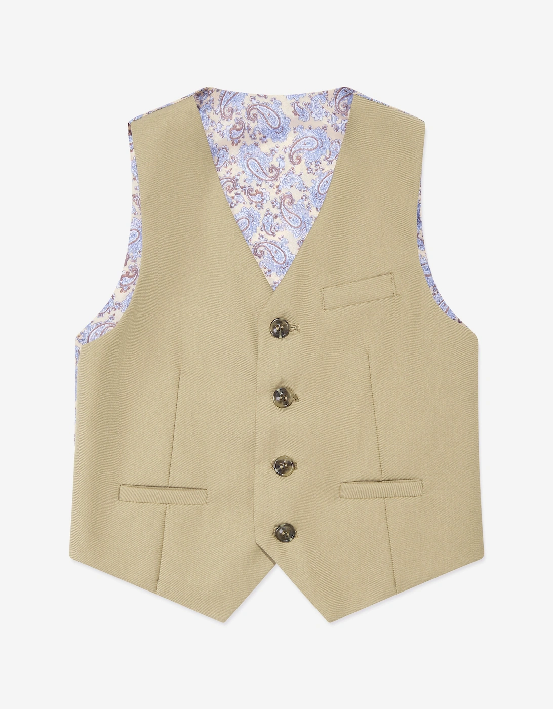 Boys 7 Piece Suit Set in Beige