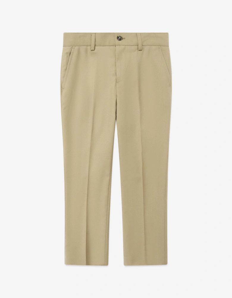 Boys 7 Piece Suit Set in Beige