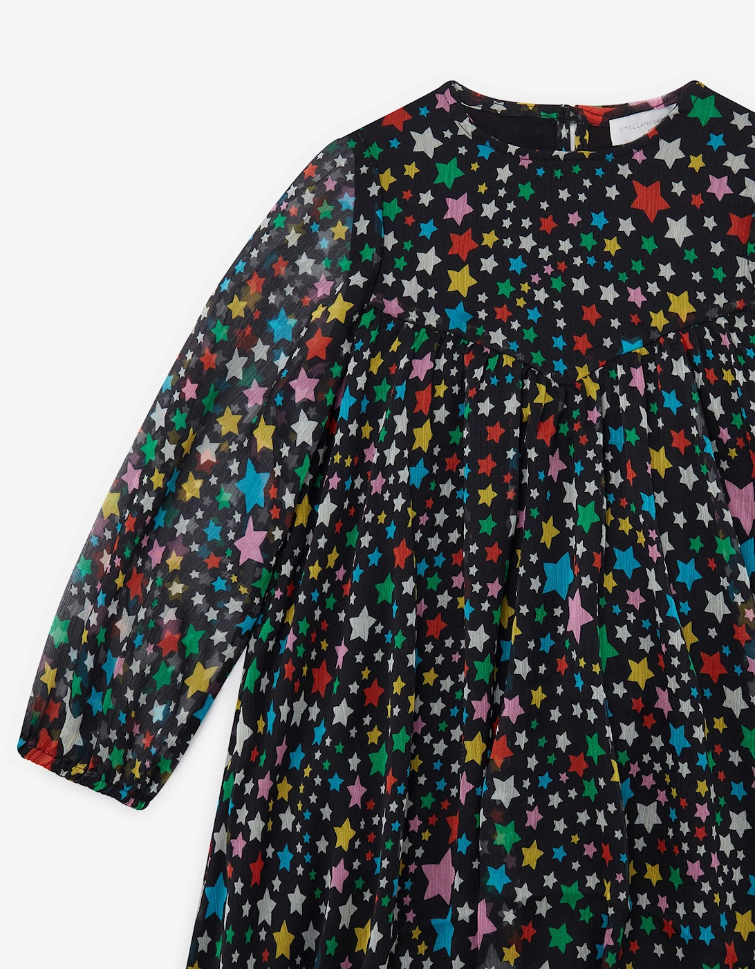 Girls Star Dress in Black